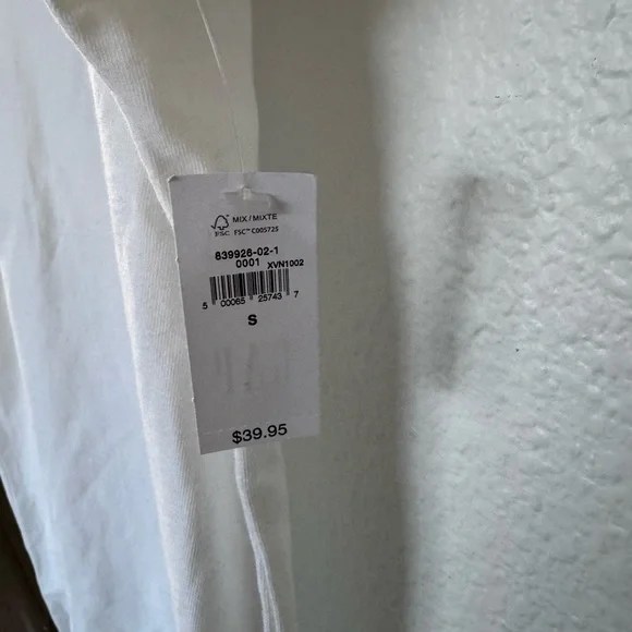 NWT Gap 100% Cotton Casual White T-Shirt Dress with Pocket Women’s Small - Picture 4 of 7